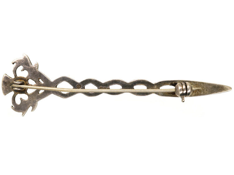 Scottish Silver Thistle Brooch