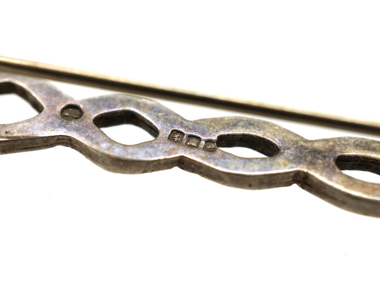 Scottish Silver Thistle Brooch