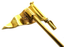 Edwardian 15ct Gold Royal Clyde Yacht Club Burgee Tie Pin
