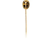Victorian 9ct Gold, Scarab Beetle Tie Pin