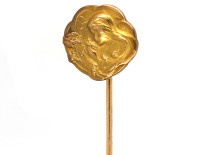 Art Nouveau Tie Pin of a Lady