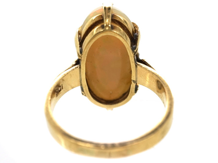 10ct Gold Large Opal Ring