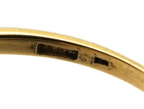 Edwardian 18ct Gold, Platinum & Diamond Target Ring