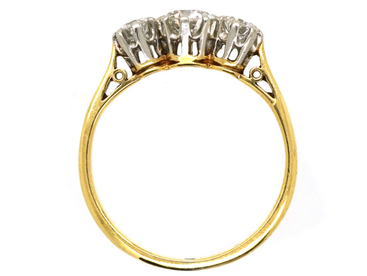 18ct Gold, Three Stone Diamond Ring