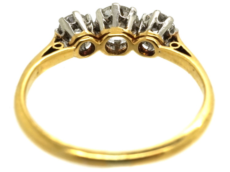 18ct Gold, Three Stone Diamond Ring