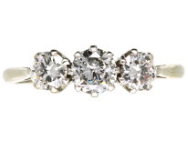 18ct White Gold Three Stone Diamond Ring