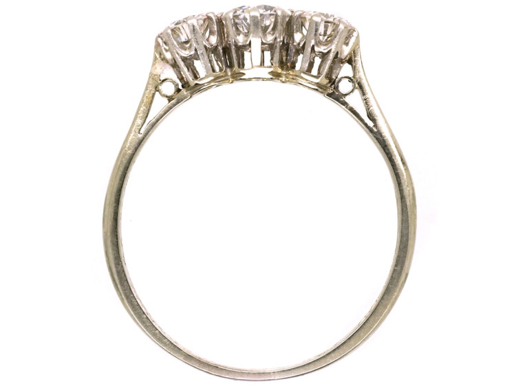 18ct White Gold Three Stone Diamond Ring