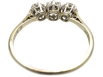 18ct White Gold Three Stone Diamond Ring