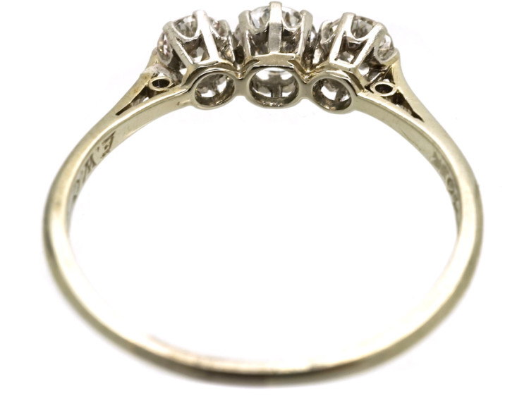 18ct White Gold Three Stone Diamond Ring