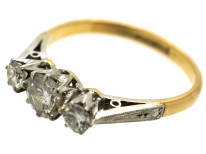 18ct & Platinum, Three Stone Diamond Ring