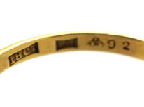 Edwardian 18ct Gold, Platinum & Single Stone Diamond Ring