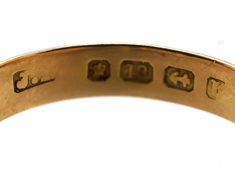 Edwardian 18ct Gold,Platinum, Single Stone Diamond Ring with Split Shoulders
