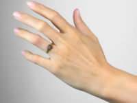 Late Georgian 15ct Gold Gem Set Token of Affection Ring