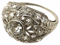 Art Deco Platinum & Diamond Ring