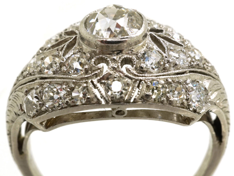 Art Deco Platinum & Diamond Ring