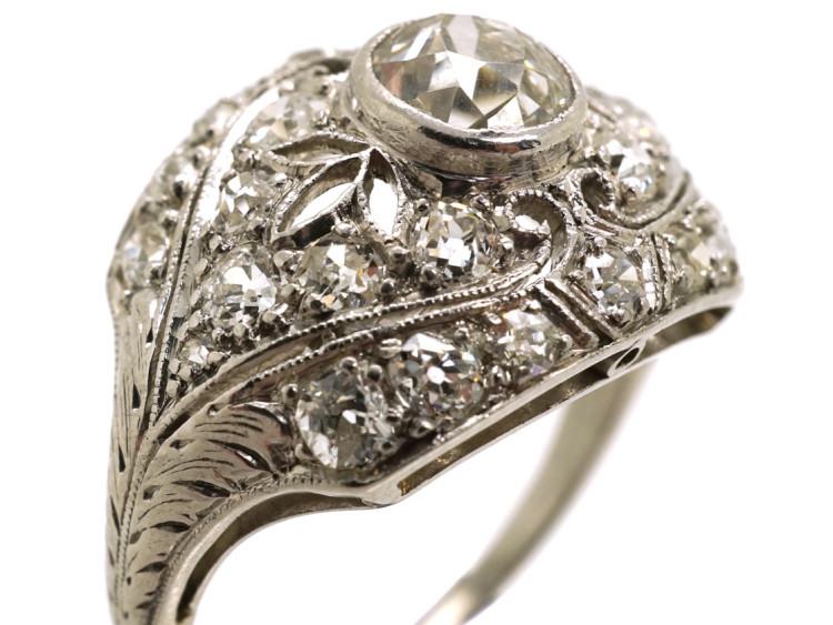 Art Deco Platinum & Diamond Ring