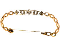 Edwardian 18ct Gold & Diamond Bracelet