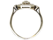 Art Deco 18ct Gold, Platinum, & Diamond Octagonal Ring