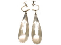 Silver & Enamel Earrings by Tostrup