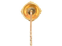 Victorian 15ct Gold Tie Pin Set With a Diamond