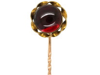 Victorian 15ct Gold & Cabochon Garnet Tie Pin