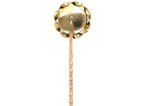 Victorian 15ct Gold & Cabochon Garnet Tie Pin