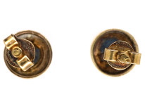 14ct Gold & Aquamarine Stud Earrings