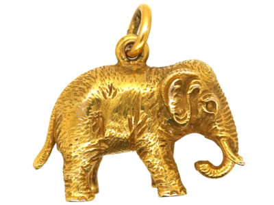 Edwardian 15ct Gold Elephant Pendant Edwardian 15ct Gold Elephant Pendant
