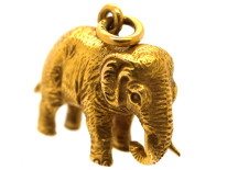 Edwardian 15ct Gold Elephant Pendant