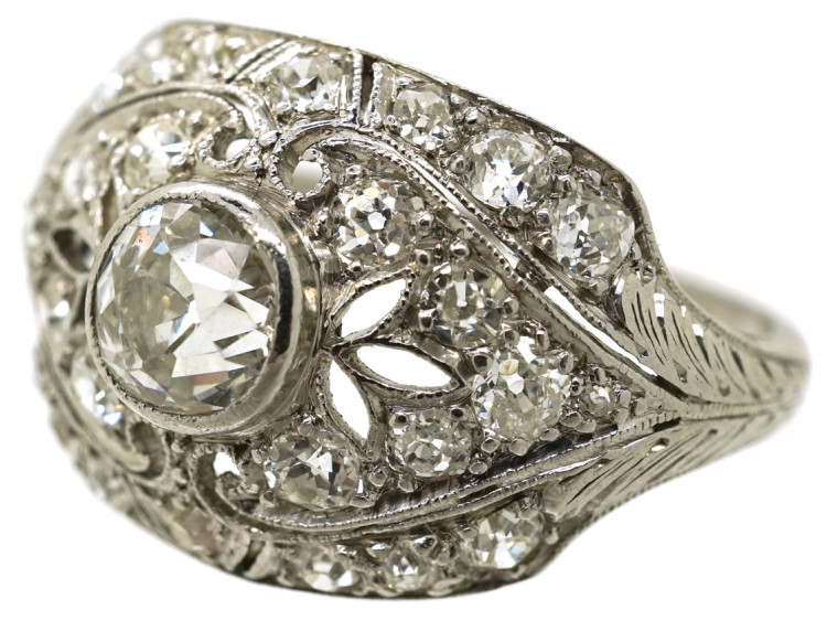 Art Deco Platinum & Diamond Ring