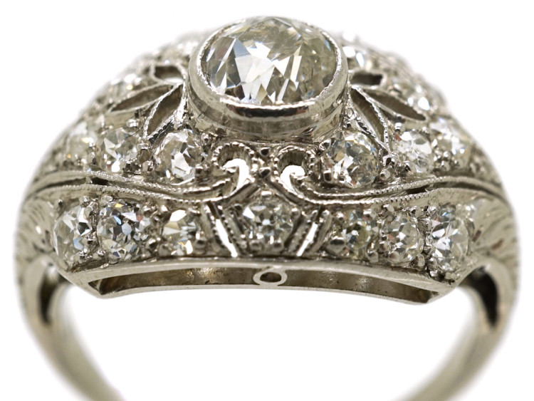 Art Deco Platinum & Diamond Ring