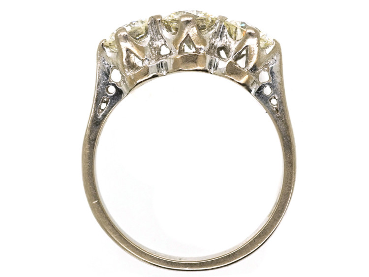 18ct White Gold Three Stone Diamond Ring