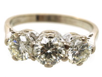 18ct White Gold Three Stone Diamond Ring