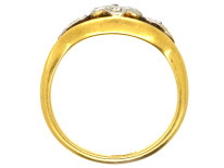 Edwardian 18ct Gold, Platinum & Rose Diamond Cluster Ring
