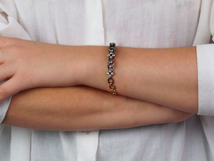 Edwardian 18ct Gold & Diamond Bracelet
