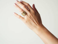 18ct Gold Taurus Ring by Elizabeth Gage in Original Case