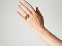 Silver Gilt & Citrine Ring by Shaun Leane