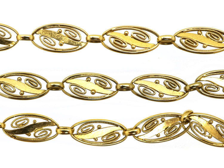 Art Nouveau 18ct Gold Chain