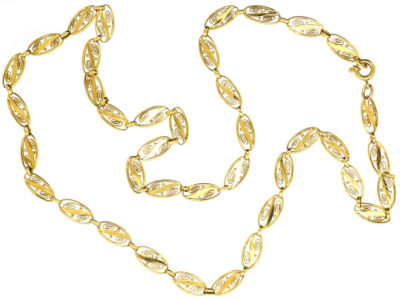 Art Nouveau 18ct Gold Chain