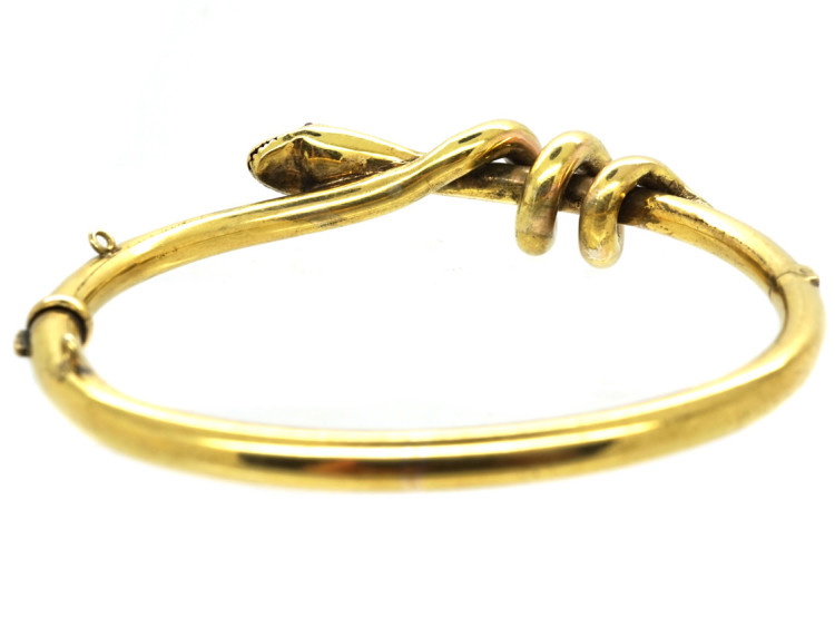 Victorian 15ct Gold Snake Bangle