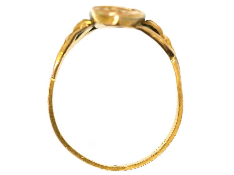 French Rolled Gold Art Nouveau Ring