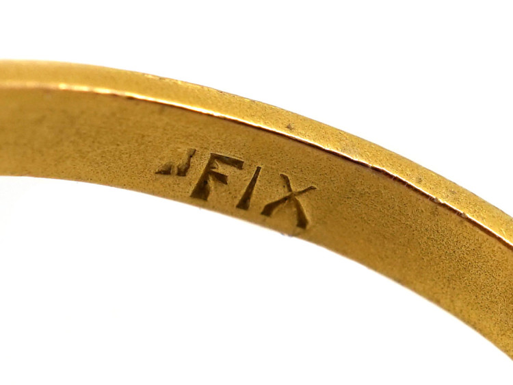 French Rolled Gold Art Nouveau Ring