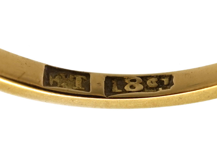 18ct Yellow & White Gold Diamond Three Stone Ring