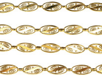 Art Nouveau 18ct Gold Chain