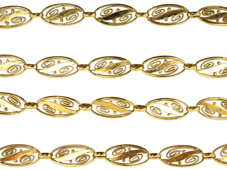Art Nouveau 18ct Gold Chain