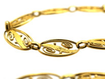 Art Nouveau 18ct Gold Chain