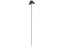 Edwardian Silver Butterfly Hatpin by Charles Horner