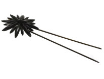 Victorian Vauxhall Glass Hairpin