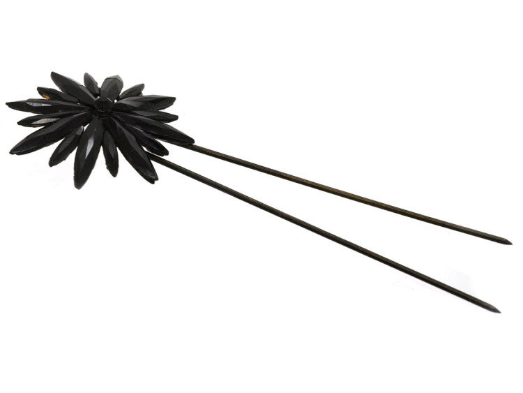 Victorian Vauxhall Glass Hairpin