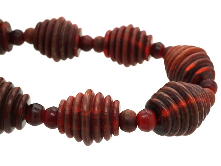 Art Deco Bakelite Bead Necklace